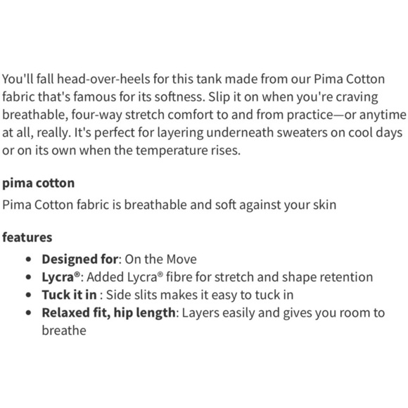 Lululemon Love Sleeveless Tank in 3 Colour Space Dye Ice Grey Alpine White - Picture 4 of 9